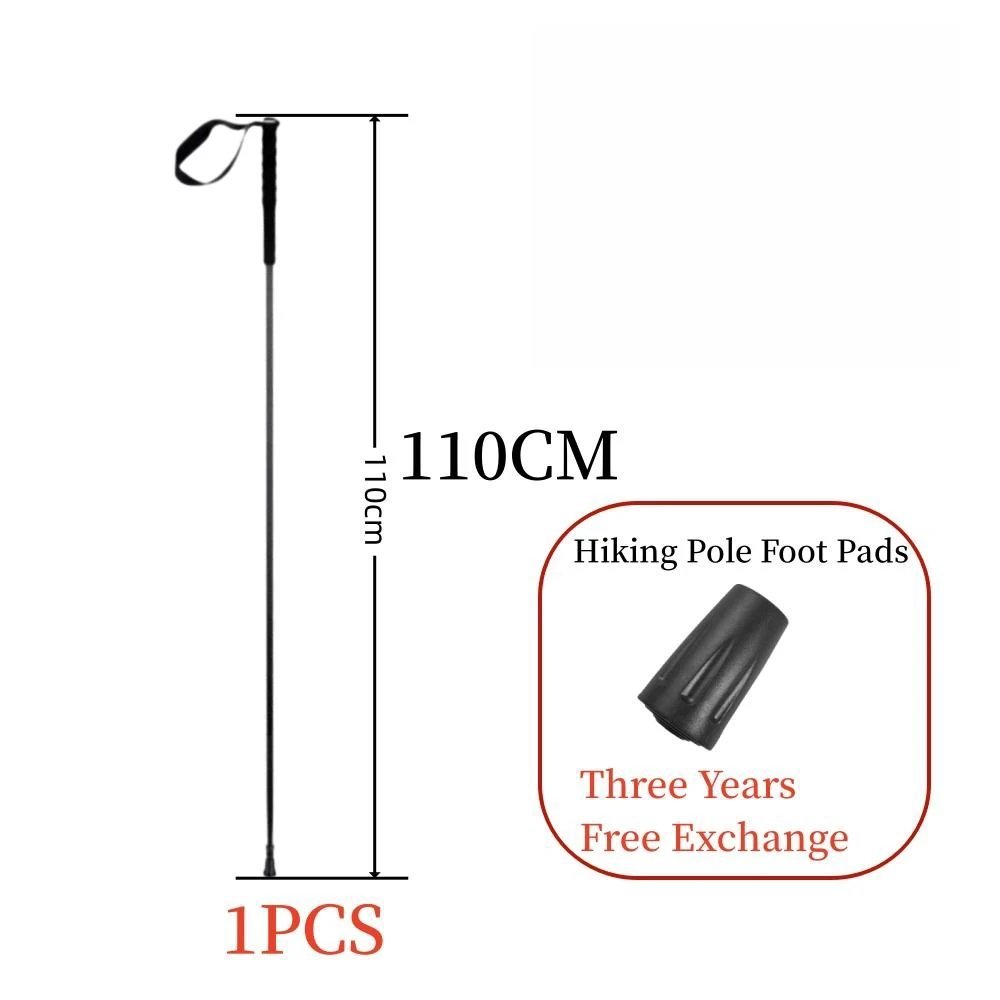 1pcs 110cm_Ultra Light  Trekking Pole Carbon Folding Hiking Stick Collapsible Hiking Poles 115G Trek