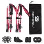 Orange_2pcs Trekking Poles Folding Hiking Stick Collapsible Hiking Poles Trekking Stick Walking Pole