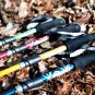 Yellow_5 Section Outdoor Fold Trekking Pole Camping Portable Walking Hiking Stick For Nordic Elderly