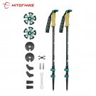 A pair_Homful  Trekking poles 195g/pc carbon fiber   Collapsible Telescopic Sticks Lightweight Walki