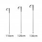 Black 2pc 110cm_Ultra Light Weight Trekking Poles Foldable Hiking Sticks Carbon Fiber Hiking Poles