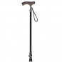 Black_Adjustable Telescopic Canes Walking Sticks Easy Grip Handle For Arthritis Seniors Disabled And