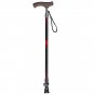 red_Adjustable Telescopic Canes Walking Sticks Easy Grip Handle For Arthritis Seniors Disabled And E