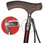 red_Adjustable Telescopic Canes Walking Sticks Easy Grip Handle For Arthritis Seniors Disabled And E