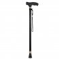 A Black_New Old Man Walking Stick Telescopic Canes T Handle Baston Elder Stable Crutch No Slip Pole 