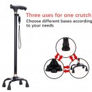 D Black_New Old Man Walking Stick Telescopic Canes T Handle Baston Elder Stable Crutch No Slip Pole 