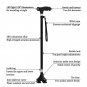 D Black_New Old Man Walking Stick Telescopic Canes T Handle Baston Elder Stable Crutch No Slip Pole