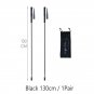 black 130cm 1pair_110g Ultra Light Weight Trekking Poles Folding Hiking Sticks Portable Carbon Fiber