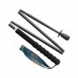 blue 130cm 1pair_110g Ultra Light Weight Trekking Poles Folding Hiking Sticks Portable Carbon Fiber 