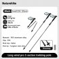 Black Small 2 pcs_Naturehike Long Wind Trekking Poles Carbon Fiber 7075 Aluminum Alloy Five-section