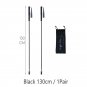 black 130cm 1pair_110g Ultra Light Weight Trekking Poles Folding Hiking Sticks Portable Carbon Fiber