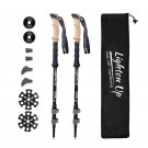 01_2PCS Climbing Stick 290g Aluminum Alloy Trekking Poles Walking Stick 등산스틱 Collapsible Tel