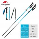 Blue - 2 poles_Naturehike Trekking Poles Folding Hiking Stick Collapsible Hiking Poles Trekking Stic
