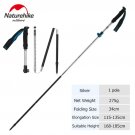 Silver - 1 pole_Naturehike Trekking Poles Folding Hiking Stick Collapsible Hiking Poles Trekking Sti
