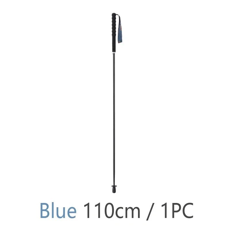 110cm-1 PC_100% Full Carbon Hiking Poles Folding Ultra-light Five-Section Hiking Trekking Portable T
