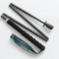 110cm-1 PC_100% Full Carbon Hiking Poles Folding Ultra-light Five-Section Hiking Trekking Portable T