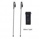 Dark Khaki_100% Full Carbon Hiking Poles Folding Ultra-light Five-Section Hiking Trekking Portable T