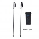 SKY BLUE_100% Full Carbon Hiking Poles Folding Ultra-light Five-Section Hiking Trekking Portable Tra
