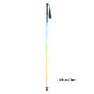 VIOLET/紫罗兰_100% Full Carbon Hiking Poles Folding Ultra-light Five-Section Hiking Trekking Port
