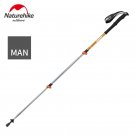 Men gold_Naturehike 1pcs Adult Child Alpenstocks Ultralight Trekking Folding Pole Walking Hiking Sti