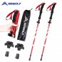Short handle Black_BSWOLF 2Pcs Ultralight Trekking Poles  Walking Sticks Hiking Canes  Folding Alumi