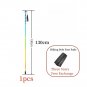 E2-1P 130CM_2PCS Carbon Fiber Five Section Folding Hiking Stick Ultra Lightweight Portable Hiking St