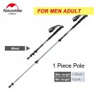 1 Piece Black Large_Naturehike Outdoor Walking Stick Aluminum Alloy Alpenstock Telescopic Hiking Tre