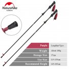 Lengthen purple 2pcs_Naturehike Ultralight Carbon Fiber 5-sections Foldable Adjustable Trekking Pole