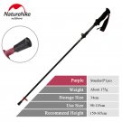 Standard purple 1pcs_Naturehike Ultralight Carbon Fiber 5-sections Foldable Adjustable Trekking Pole