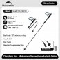 Black-Small 1pcs_Natureheak New Hiking 5-Section Climbing Stick Carbon Fiber Aluminum Alloy Folding