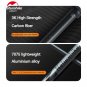 Gray-Large 1pcs_Natureheak New Hiking 5-Section Climbing Stick Carbon Fiber Aluminum Alloy Folding T