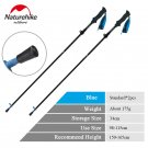 Standard Blue 2pcs_Naturehike Ultralight Carbon Fiber 5-sections Foldable Adjustable Trekking Poles 