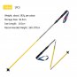 2pcs 110cm Yellow_AONIJIE E4202 Lightweight Folding Collapsible Quick Lock Cross-country Trekking Po