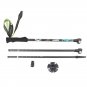 Grey white 1 pair_2pcs Walking Stick Carbon Cane 3 Sections 63-135cm EVA Straight Grip Handle Alpens