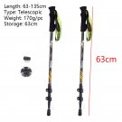 Yellow white 1 pair_2pcs Walking Stick Carbon Cane 3 Sections 63-135cm EVA Straight Grip Handle Alpe Yellow white 1 pair_2pcs Walking Stick Carbon Cane 3 Sections 63-135cm EVA Straight Grip Handle Alpe