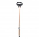Argent_Multifunctional Trekking Poles Elderly Walking Cane Anti Skid Aluminium Alloy Portable Foldin