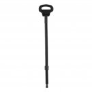 Black_Multifunctional Trekking Poles Elderly Walking Cane Anti Skid Aluminium Alloy Portable Folding