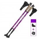 2PCS Purple_2PCS Nordic Walking Poles Trek Pole Telescopic Alpenstock 7075 Aluminum Alloy Shooting C