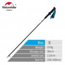 Blue-110cm_Naturehike ST08 Walking Sticks Ultralight 4-sections Foldable Adjustable Trekking Poles C