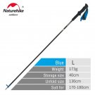 Blue-130cm_Naturehike ST08 Walking Sticks Ultralight 4-sections Foldable Adjustable Trekking Poles C