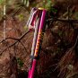 2pcs Yellow 110cm_1Pair AONIJIE E4214 Hiking Carbon Fiber Cross-country Poles Folding Trekking Pole 