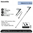 1PCS Black-L_Naturehike Climbing Mountaineering Walking Stick Portable Folding Telescopic Hiking Pol 1PCS Black-L_Naturehike Climbing Mountaineering Walking Stick Portable Folding Telescopic Hiking Pol