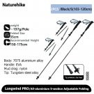 2PCS Black-S_Naturehike Climbing Mountaineering Walking Stick Portable Folding Telescopic Hiking Pol 2PCS Black-S_Naturehike Climbing Mountaineering Walking Stick Portable Folding Telescopic Hiking Pol