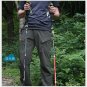 2pcs Black long_Carbon Fiber Folding Walking Stick 5 sections Adjustable Lightweight Mountain-climbi