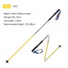 E4202 2Pcs 120CMYell_2PCS AONIJIE E4201 Lightweight Folding Collapsible Quick Lock Trekking Pole Hik