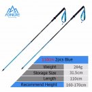 E4210 2Pcs 120CMBlue_2PCS AONIJIE E4201 Lightweight Folding Collapsible Quick Lock Trekking Pole Hik