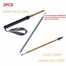 Golden 2 Pcs 110CM_2PCS AONIJIE E4201 Lightweight Folding Collapsible Quick Lock Trekking Pole Hikin