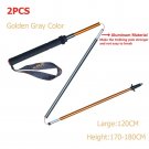 Golden 2 Pcs 120CM_2PCS AONIJIE E4201 Lightweight Folding Collapsible Quick Lock Trekking Pole Hikin