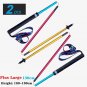 Rainbow 2 Pcs 130CM_2PCS AONIJIE E4201 Lightweight Folding Collapsible Quick Lock Trekking Pole Hiki