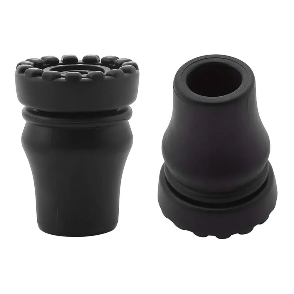 2 PCS 16mm_10-2PCS 16-22mm Rubber Trekking Pole Cap Non-Slip Walking Stick Crutch Cane Bottom Pads C